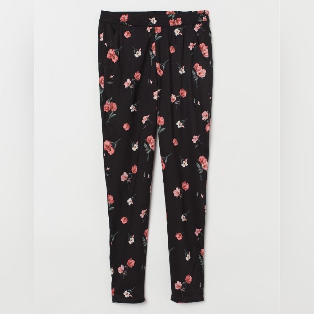 H&M Floral Pants, Size 10, with pockets!